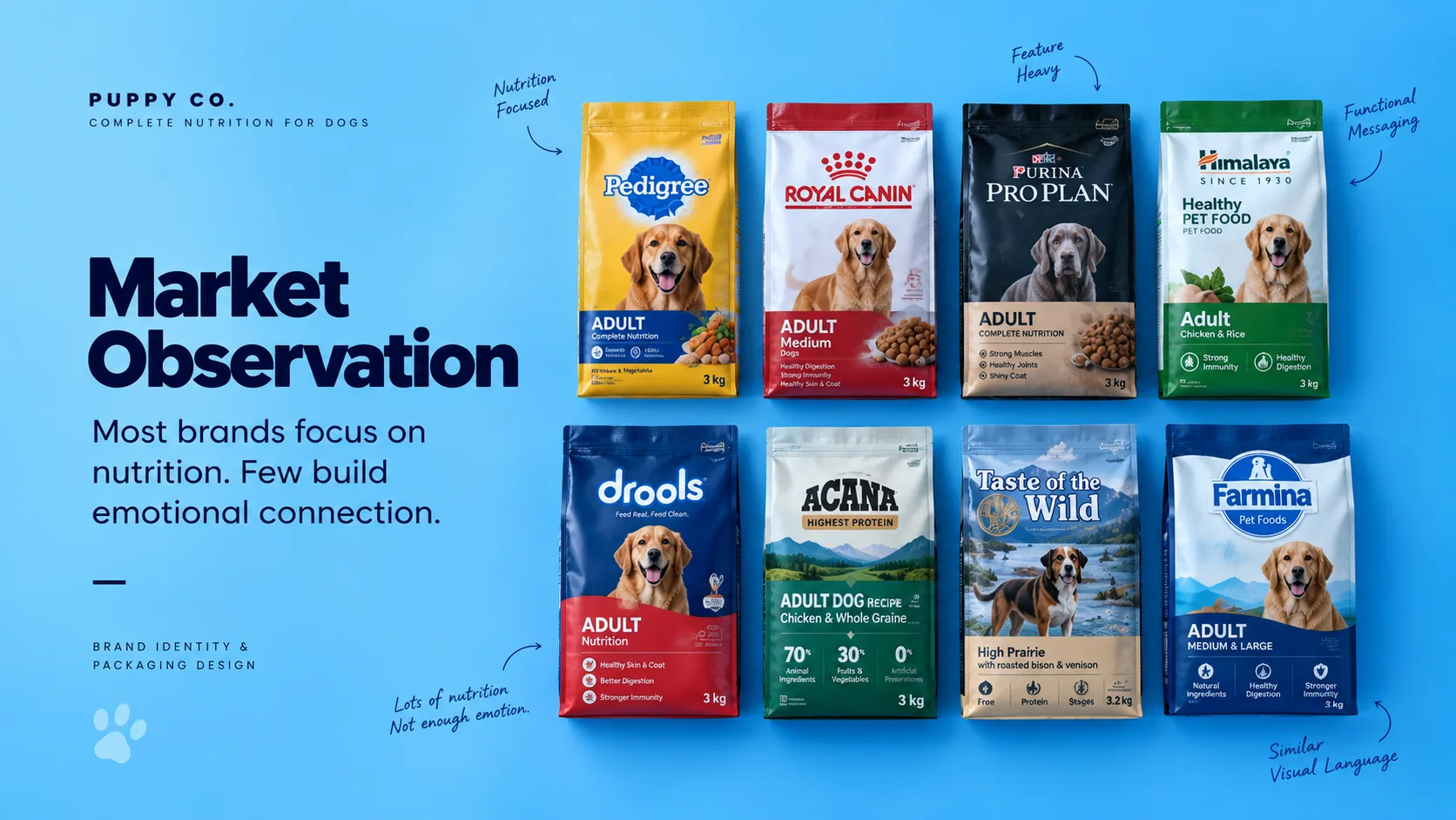 Puppy Co — Packaging Design packaging & visual design mockup 3 by Raghav Chopra